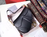 Dior Saddle Bag In Black Calfskin - Image 5