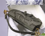 Dior Saddle Bag In Green Camouflage Canvas - Image 2