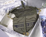 Dior Saddle Bag In Green Camouflage Canvas - Image 8