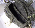 Dior Saddle Bag In Green Camouflage Canvas - Image 7