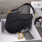 Dior Saddle Bag In Black Grained Calfskin - Image 2