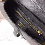 Dior Saddle Bag In Black Grained Calfskin - Image 3