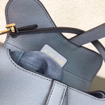 Dior Saddle Bag In Sky Blue Grained Calfskin - Image 5