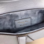 Dior Saddle Bag In Sky Blue Grained Calfskin - Image 4