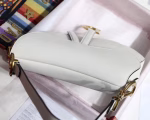 Dior Saddle Bag In White Grained Calfskin - Image 2