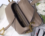 Dior Saddle Bag In Warm Taupe Grained Calfskin - Image 2