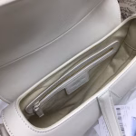 Dior Saddle Bag In White Matte Calfskin - Image 5