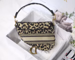 Dior Saddle Bag In Beige Multicolor Mizza Embroidery - Image 6