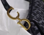 Dior Saddle Bag In Grey Mizza Embroidery - Image 7