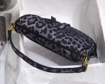 Dior Saddle Bag In Grey Mizza Embroidery - Image 5
