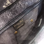 Dior Saddle Bag In Blue Multicolor Tie Embroidery - Image 4