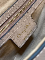 Dior Saddle Bag with Strap in Blush Grained Calfskin - Image 7