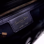 Dior Saddle Bag In Black Calfskin With Threaded Edges - Image 4