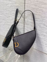 Dior Saddle Rodeo Pouch in Black Goatskin - Image 7