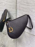 Dior Saddle Rodeo Pouch in Black Goatskin - Image 6