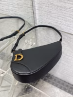 Dior Saddle Rodeo Pouch in Black Goatskin - Image 2