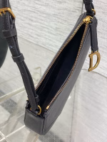 Dior Saddle Rodeo Pouch in Black Goatskin - Image 5