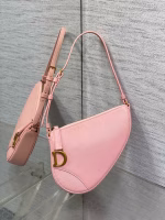 Dior Saddle Rodeo Pouch in Pink Goatskin - Image 6