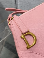 Dior Saddle Rodeo Pouch in Pink Goatskin - Image 8