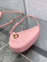 Dior Saddle Rodeo Pouch in Pink Goatskin - Image 2