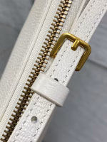 Dior Saddle Rodeo Pouch in White Goatskin - Image 6