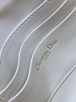 Dior Saddle Rodeo Pouch in White Goatskin - Image 8