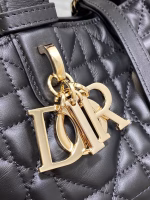 Dior Toujours Small Bag in Black Macrocannage Calfskin - Image 5