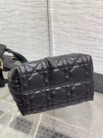 Dior Toujours Small Bag in Black Macrocannage Calfskin - Image 8