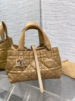 Dior Toujours Small Bag in Tan Macrocannage Calfskin - Image 6