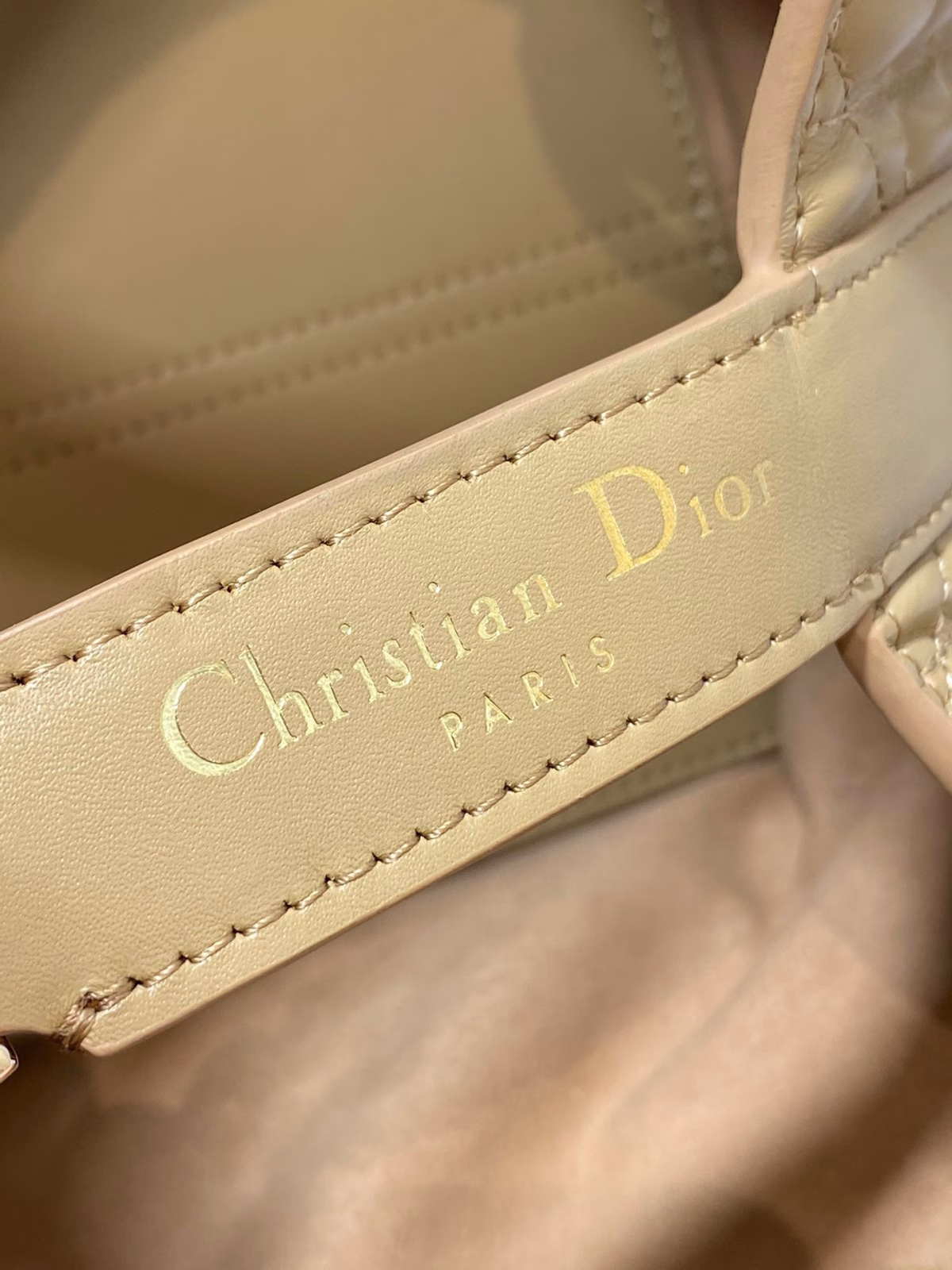 Dior Toujours Small Bag in Tan Macrocannage Calfskin - Image 7