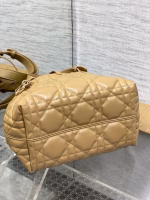 Dior Toujours Small Bag in Tan Macrocannage Calfskin - Image 5