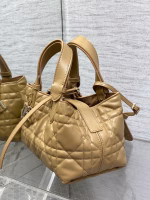 Dior Toujours Small Bag in Tan Macrocannage Calfskin - Image 9