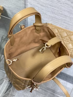 Dior Toujours Small Bag in Tan Macrocannage Calfskin - Image 2
