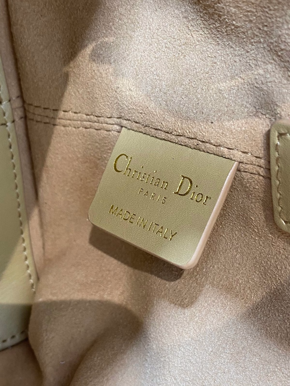 Dior Toujours Small Bag in Tan Macrocannage Calfskin - Image 3