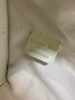 Dior Toujours Small Bag in White Macrocannage Calfskin - Image 9