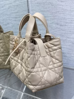 Dior Toujours Medium Bag in Beige Macrocannage Calfskin - Image 8