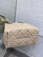 Dior Toujours Medium Bag in Beige Macrocannage Calfskin - Image 3