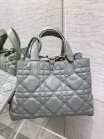 Dior Toujours Medium Bag in Beige Macrocannage Calfskin - Image 9