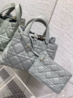 Dior Toujours Medium Bag in Beige Macrocannage Calfskin - Image 10