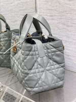 Dior Toujours Medium Bag in Beige Macrocannage Calfskin - Image 2