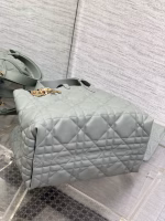Dior Toujours Medium Bag in Beige Macrocannage Calfskin - Image 4