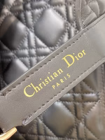 Dior Toujours Medium Bag in Black Macrocannage Calfskin - Image 10