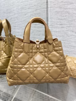 Dior Toujours Medium Bag in Tan Macrocannage Calfskin - Image 4