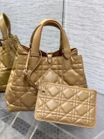 Dior Toujours Medium Bag in Tan Macrocannage Calfskin - Image 2