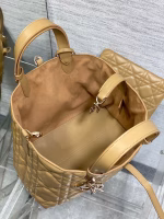 Dior Toujours Medium Bag in Tan Macrocannage Calfskin - Image 5