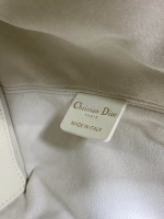 Dior Toujours Medium Bag in White Macrocannage Calfskin - Image 10