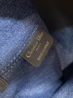 Dior Toujours Medium Bag in Blue Denim Oblique Jacquard - Image 2