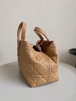 Dior Toujours Large Bag in Brown Macrocannage Calfskin - Image 9