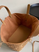 Dior Toujours Large Bag in Brown Macrocannage Calfskin - Image 3