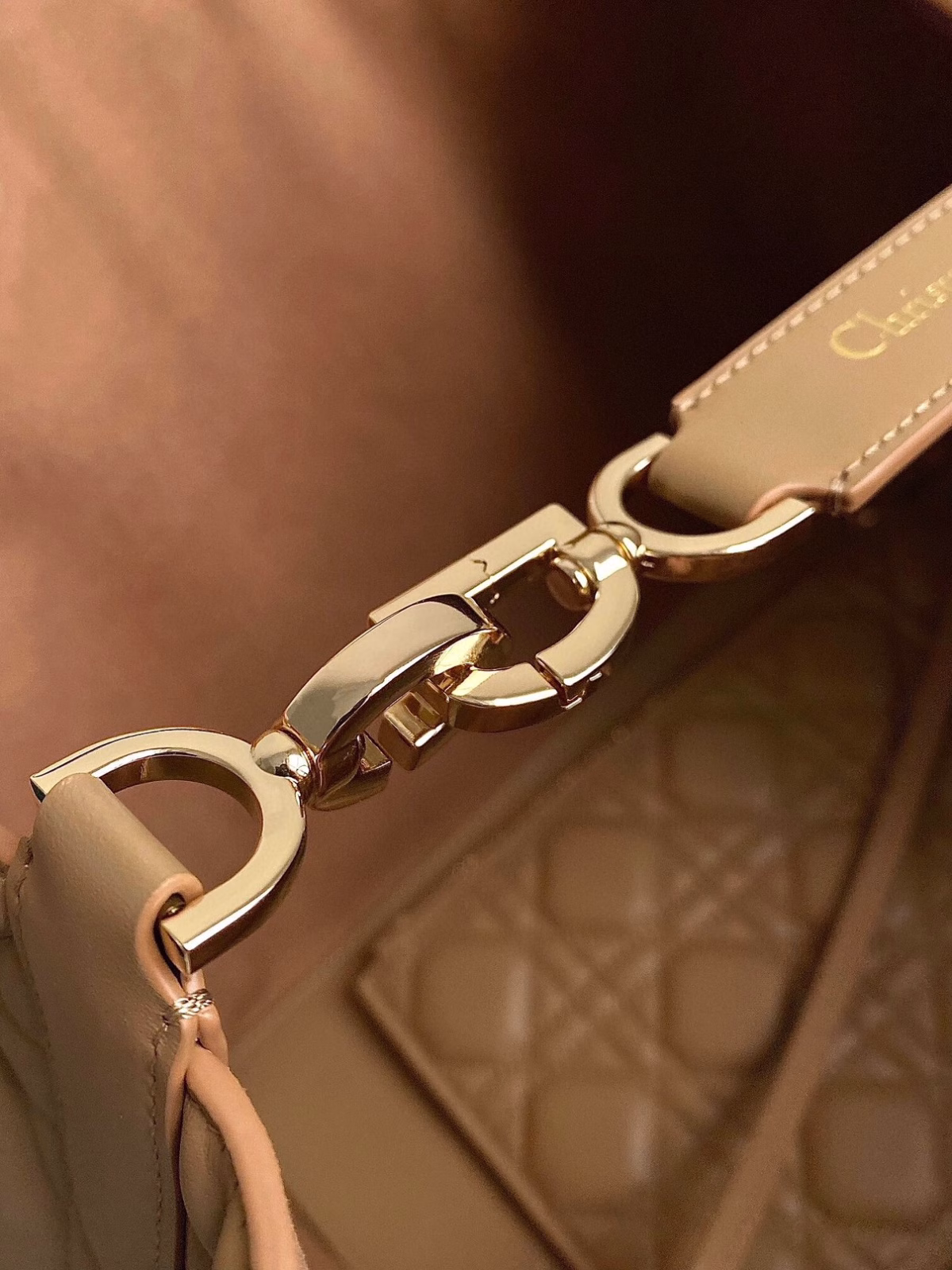 Dior Toujours Large Bag in Brown Macrocannage Calfskin - Image 8